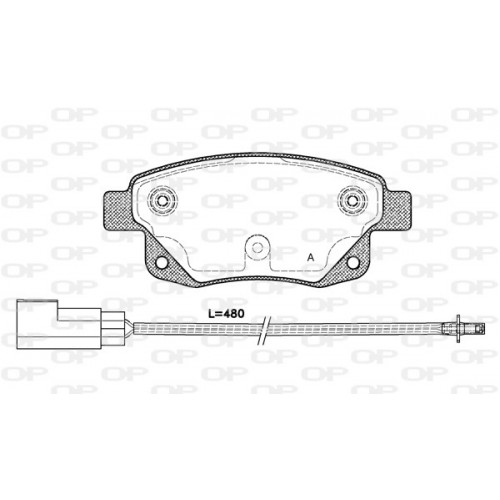 BRAKE PADS OPEN PARTS 1PCS 