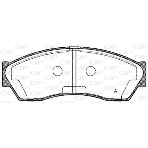 BRAKE PADS OPEN PARTS 1PCS 