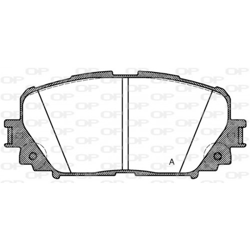 BRAKE PADS OPEN PARTS 1PCS 