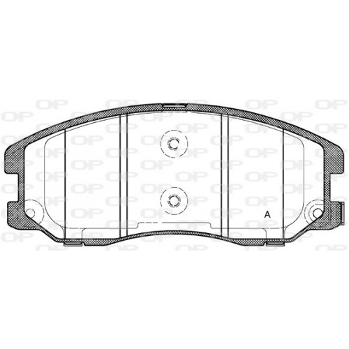 BRAKE PADS OPEN PARTS 1PCS 