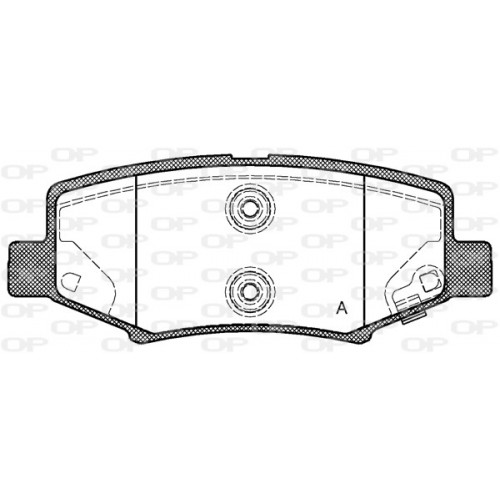 BRAKE PADS OPEN PARTS 1PCS 