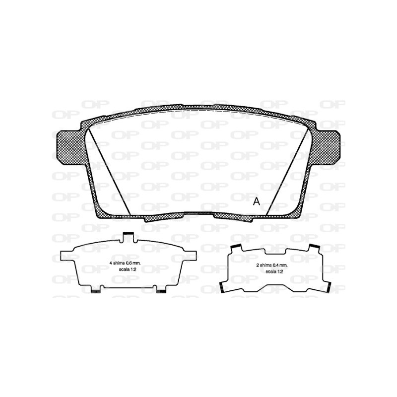 BRAKE PADS OPEN PARTS 1PCS *ESAURIM 