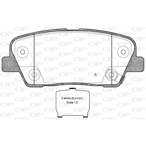 BRAKE PADS OPEN PARTS 1PCS 