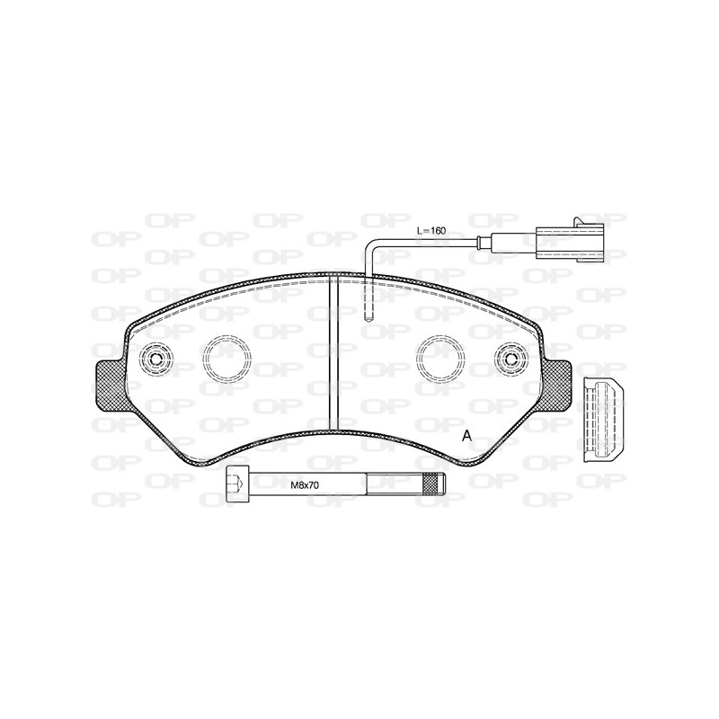 BRAKE PADS OPEN PARTS 1PCS 