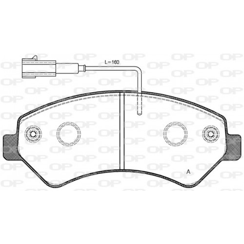 BRAKE PADS OPEN PARTS 1PCS 