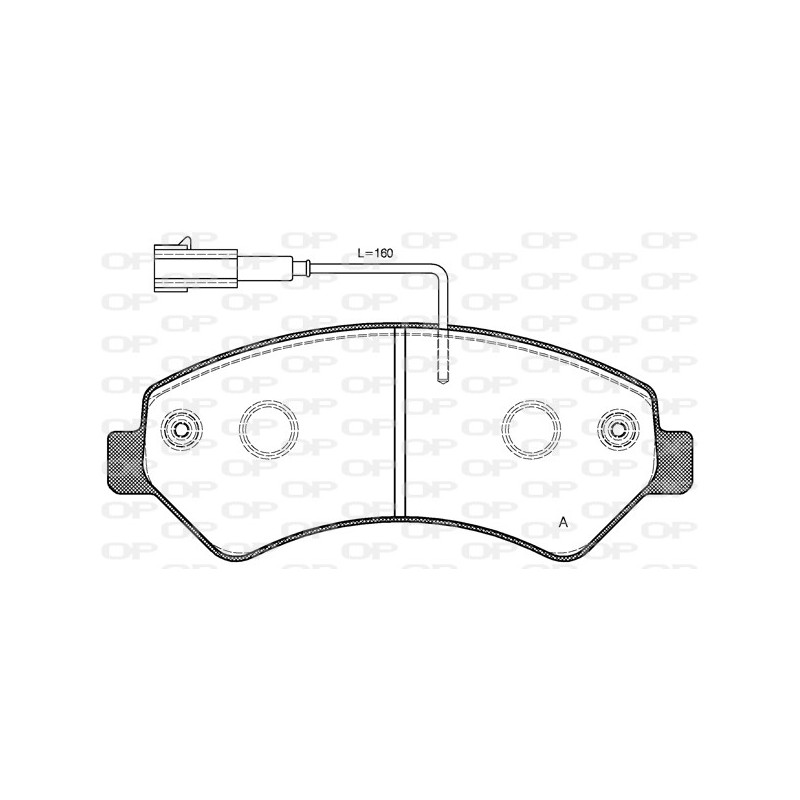 BRAKE PADS OPEN PARTS 1PCS 