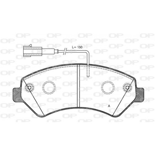 BRAKE PADS OPEN PARTS 1PCS 