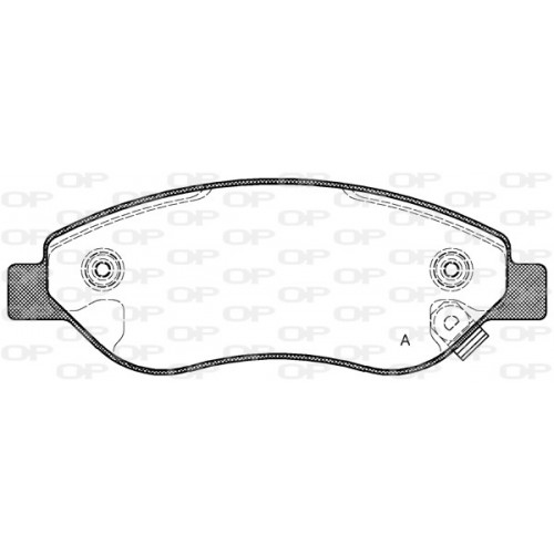 BRAKE PADS OPEN PARTS 1PCS 