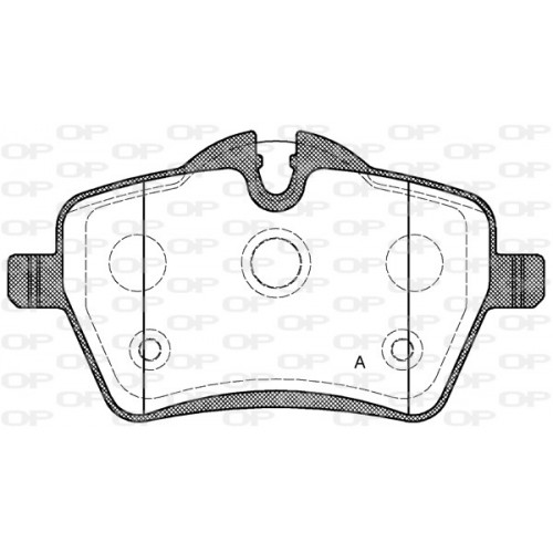 BRAKE PADS OPEN PARTS 1PCS 