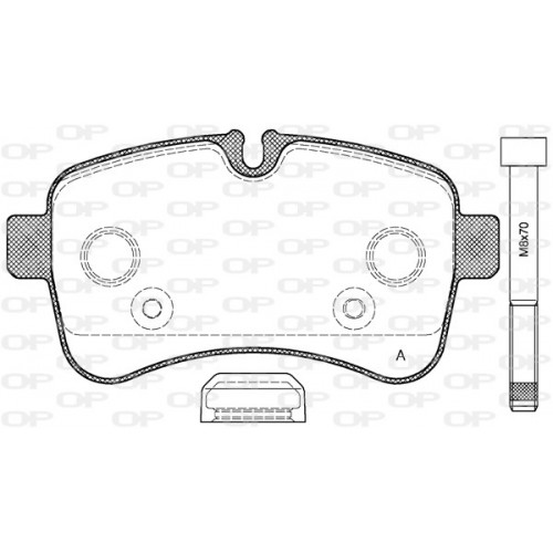 BRAKE PADS OPEN PARTS 1PCS 