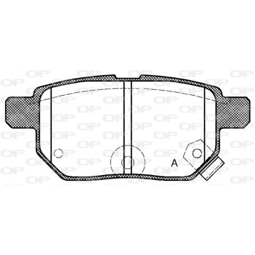 BRAKE PADS OPEN PARTS 1PCS 