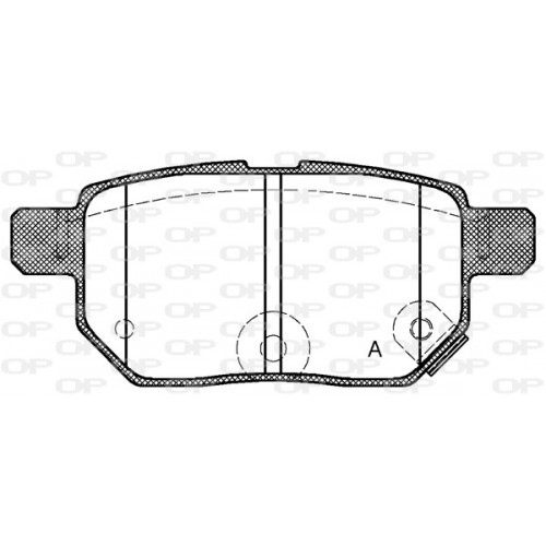 BRAKE PADS OPEN PARTS 1PCS 