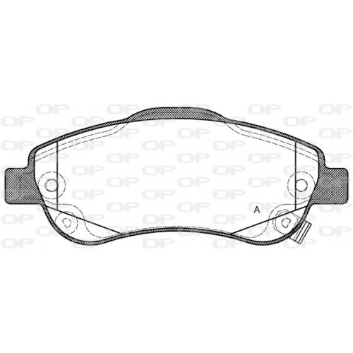 BRAKE PADS OPEN PARTS 1PCS 