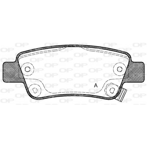 BRAKE PADS OPEN PARTS 1PCS 