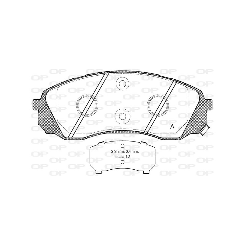 BRAKE PADS OPEN PARTS 1PCS 