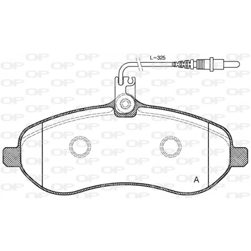 BRAKE PADS OPEN PARTS 1PCS 