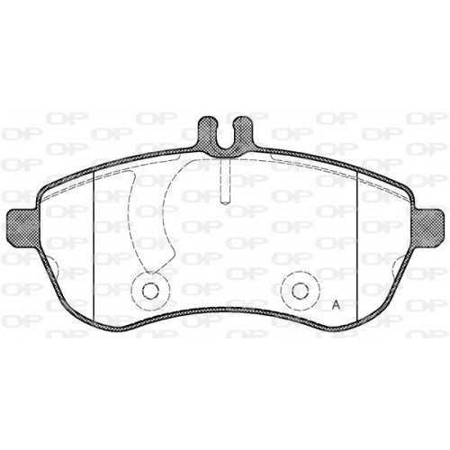 BRAKE PADS OPEN PARTS 1PCS 