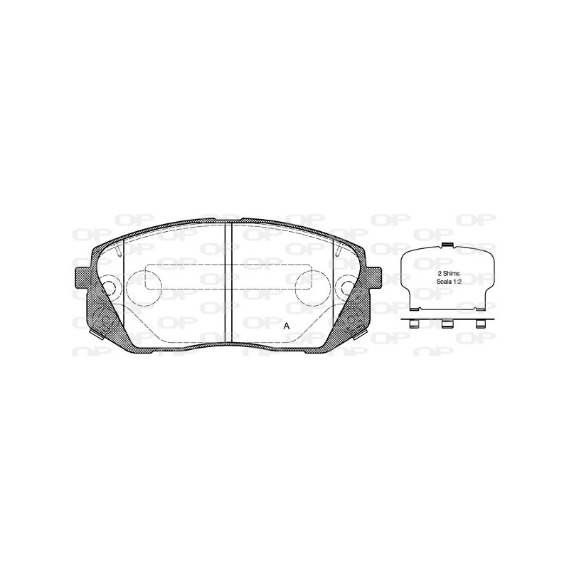 BRAKE PADS OPEN PARTS 1PCS 