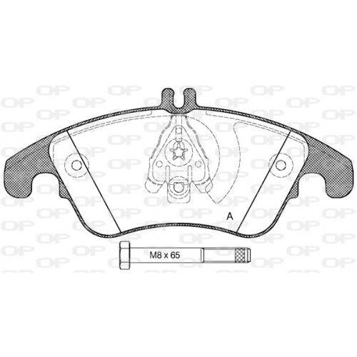 BRAKE PADS OPEN PARTS 1PCS 