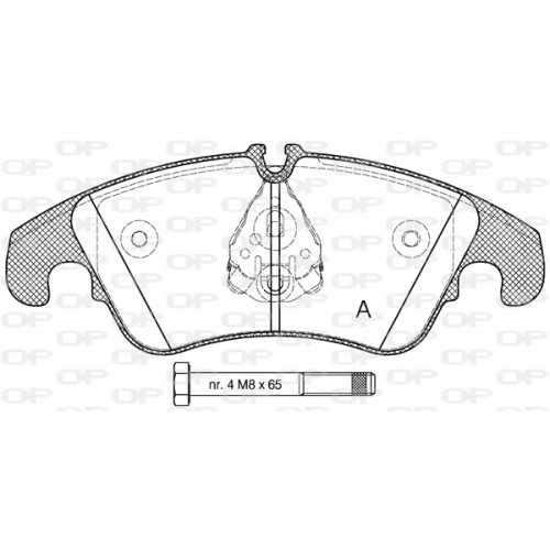 BRAKE PADS OPEN PARTS 1PCS 