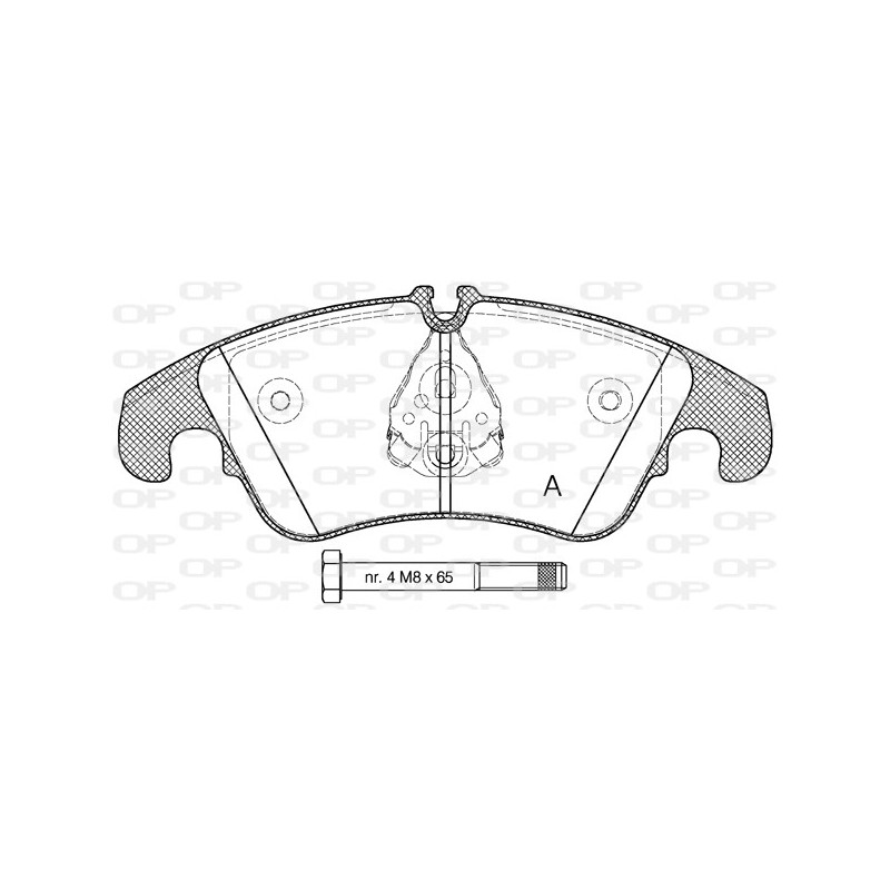 BRAKE PADS OPEN PARTS 1PCS 