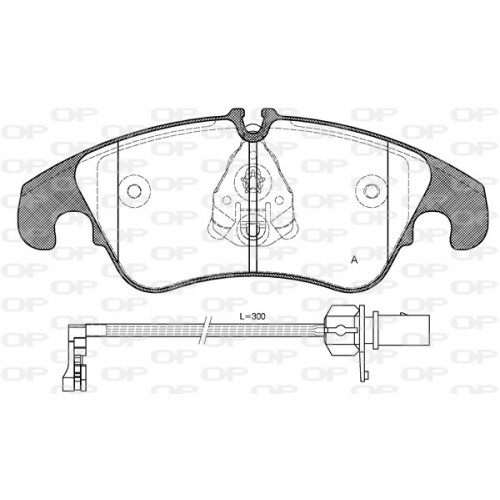 BRAKE PADS OPEN PARTS 1PCS 