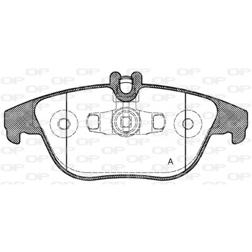 BRAKE PADS OPEN PARTS 1PCS 