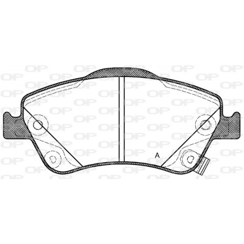 BRAKE PADS OPEN PARTS 1PCS 