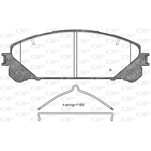 BRAKE PADS OPEN PARTS 1PCS 