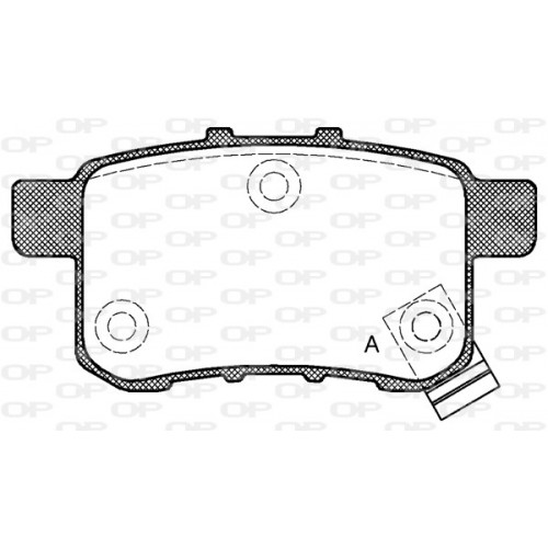 BRAKE PADS OPEN PARTS 1PCS ... 