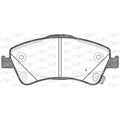 BRAKE PADS OPEN PARTS 1PCS 