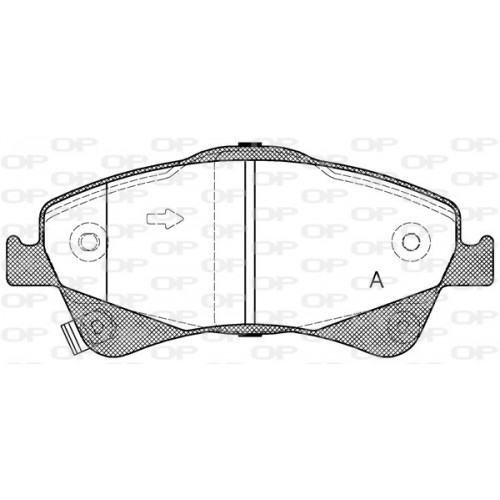 BRAKE PADS OPEN PARTS 1PCS 