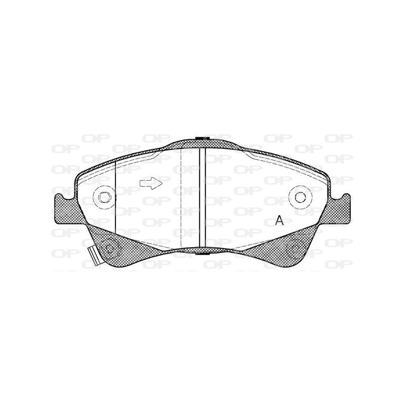 BRAKE PADS OPEN PARTS 1PCS 