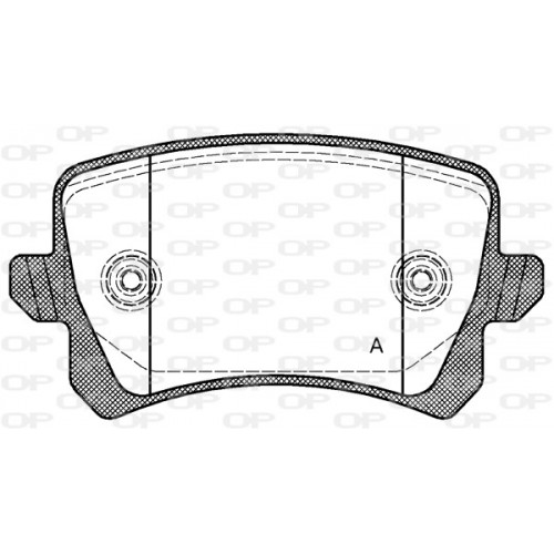 BRAKE PADS OPEN PARTS 1PCS 