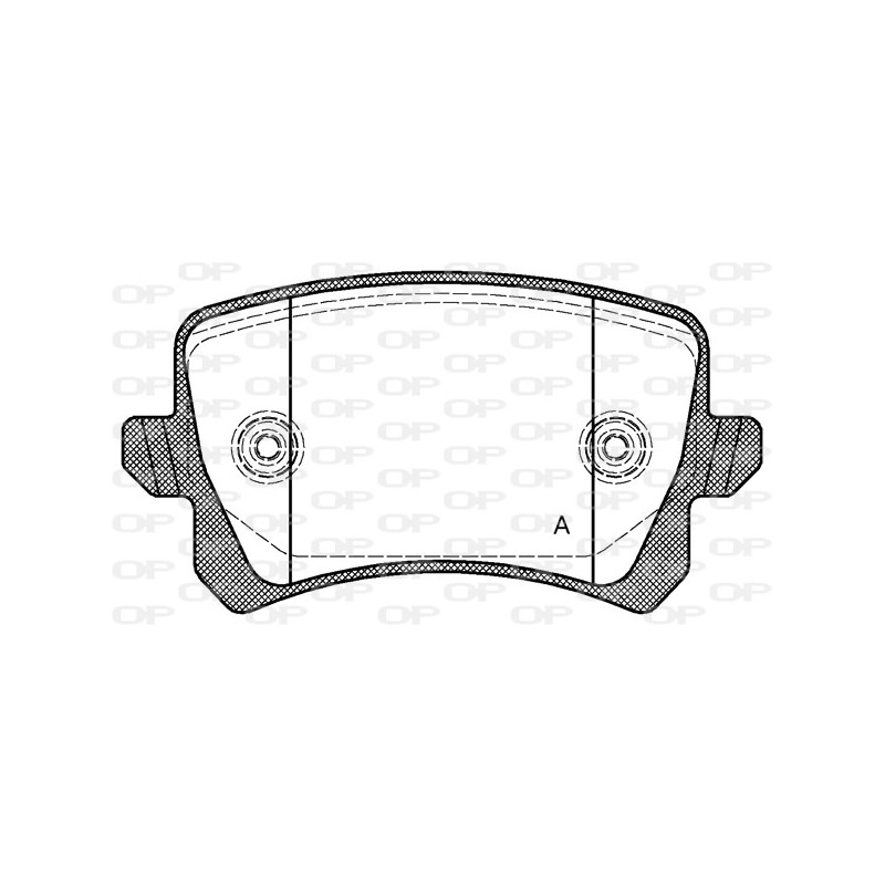 BRAKE PADS OPEN PARTS 1PCS 