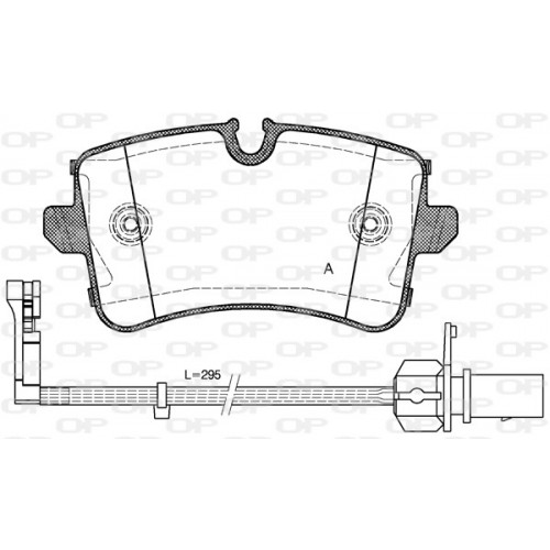 BRAKE PADS OPEN PARTS 1PCS 