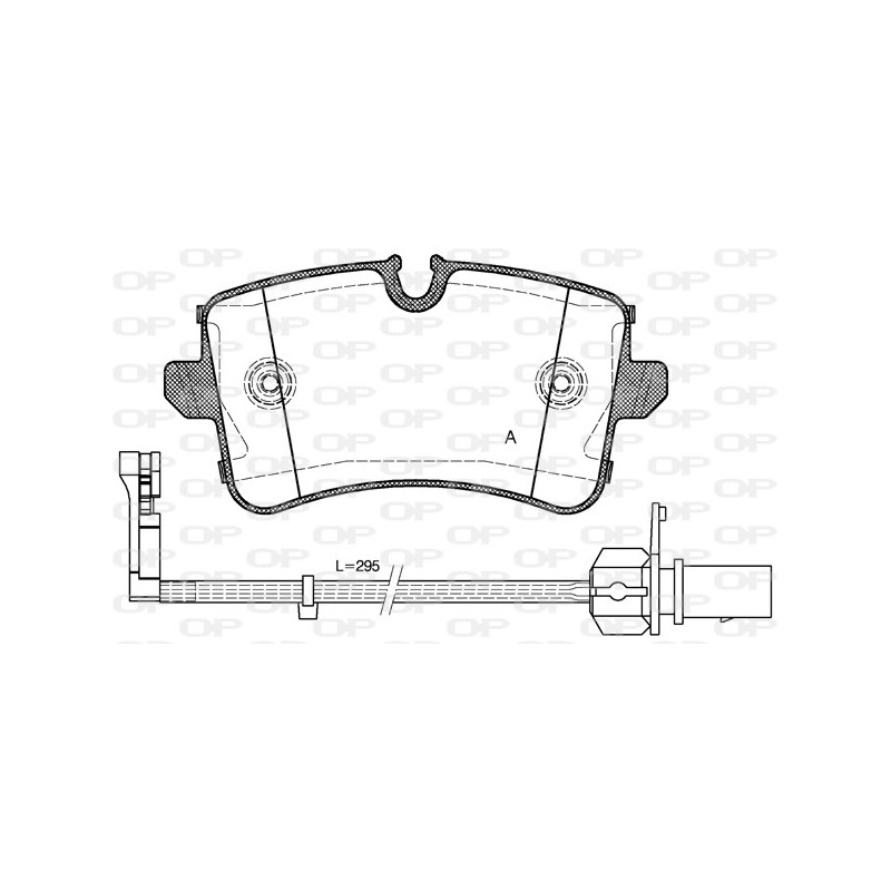 BRAKE PADS OPEN PARTS 1PCS 