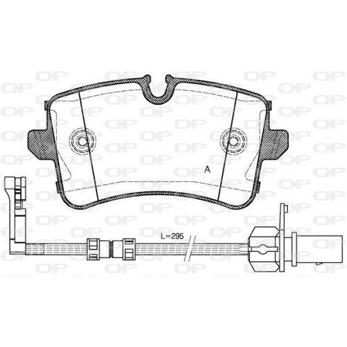 BRAKE PADS OPEN PARTS 1PCS 