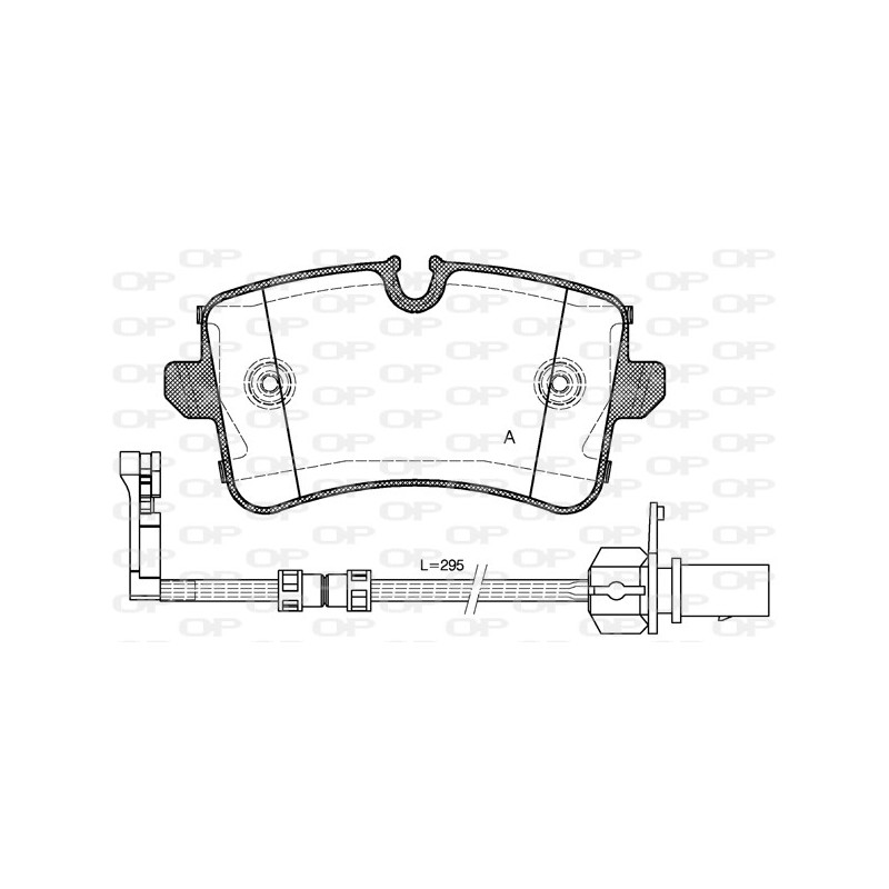 BRAKE PADS OPEN PARTS 1PCS 