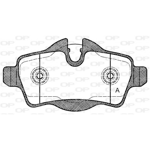 BRAKE PADS OPEN PARTS 1PCS 