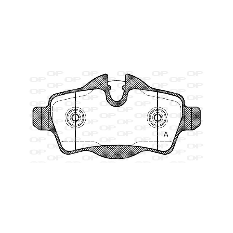 BRAKE PADS OPEN PARTS 1PCS 