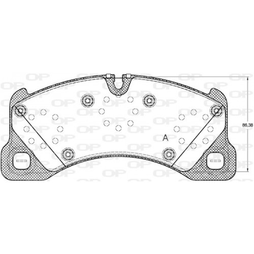 BRAKE PADS OPEN PARTS 1PCS 