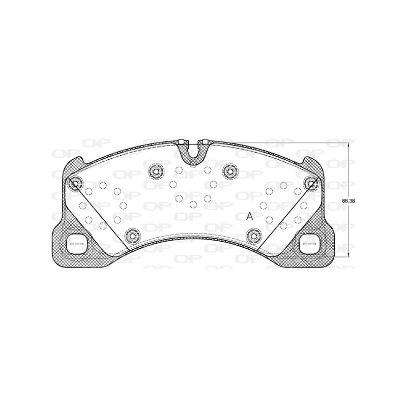 BRAKE PADS OPEN PARTS 1PCS 