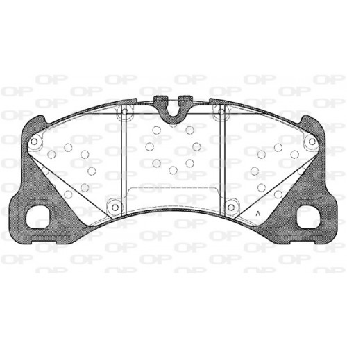 BRAKE PADS OPEN PARTS 1PCS 