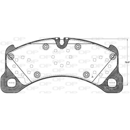 BRAKE PADS OPEN PARTS 1PCS 