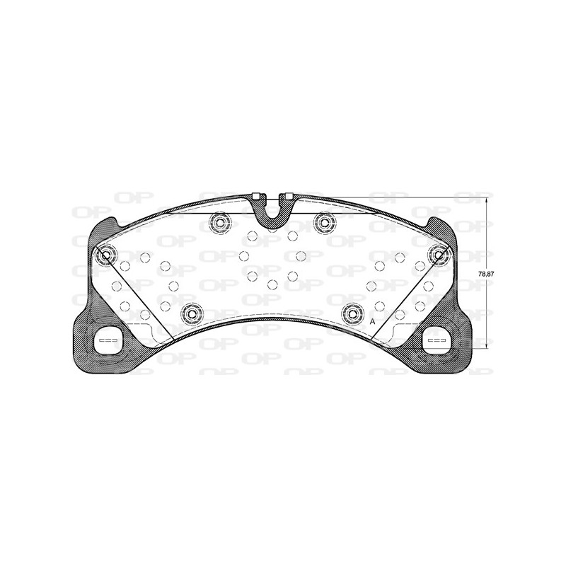 BRAKE PADS OPEN PARTS 1PCS 