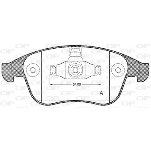 BRAKE PADS OPEN PARTS 1PCS 