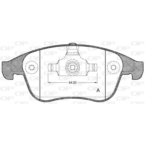 BRAKE PADS OPEN PARTS 1PCS 