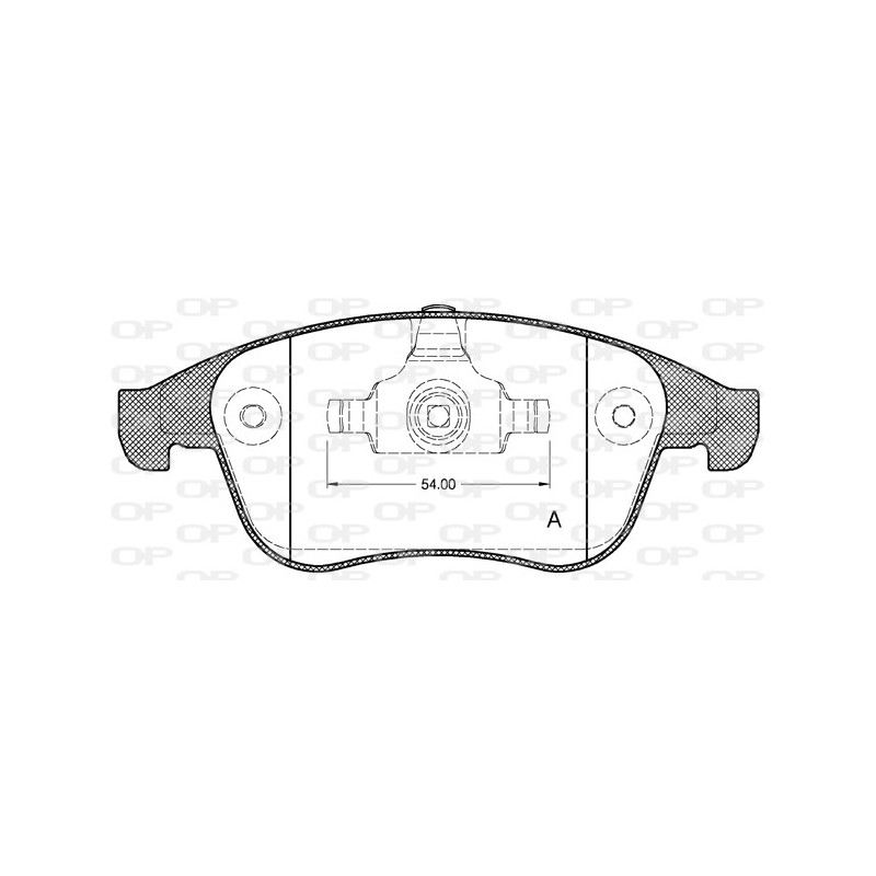 BRAKE PADS OPEN PARTS 1PCS 