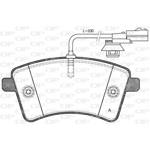 BRAKE PADS OPEN PARTS 1PCS 